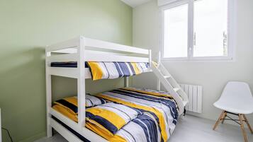 3 chambres, fer et planche Ă repasser, Wi-Fi gratuit, draps fournis
