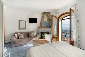 1 bedroom, free WiFi, bed sheets - Camera Fiordo with Sea View (Furore)