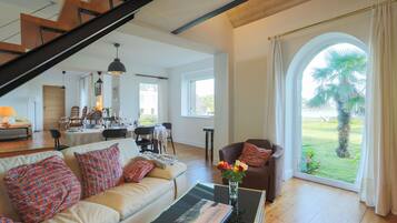 TV, DVD player, ping pong