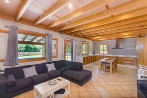 Televisión, chimenea