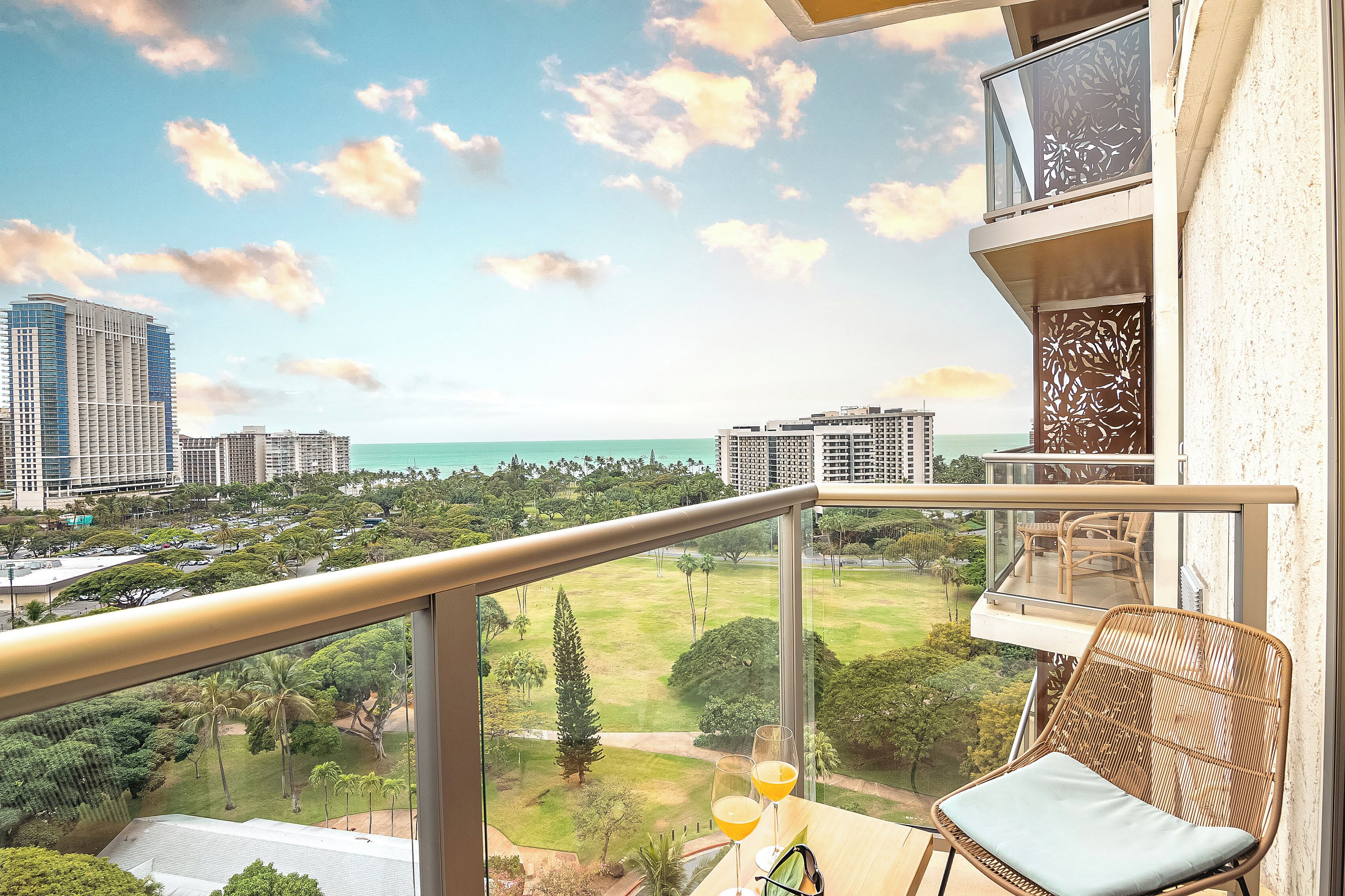 Superior Studio, 2 Queen Beds, Ocean View | Terrace/patio