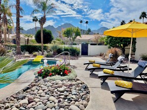 A heated pool