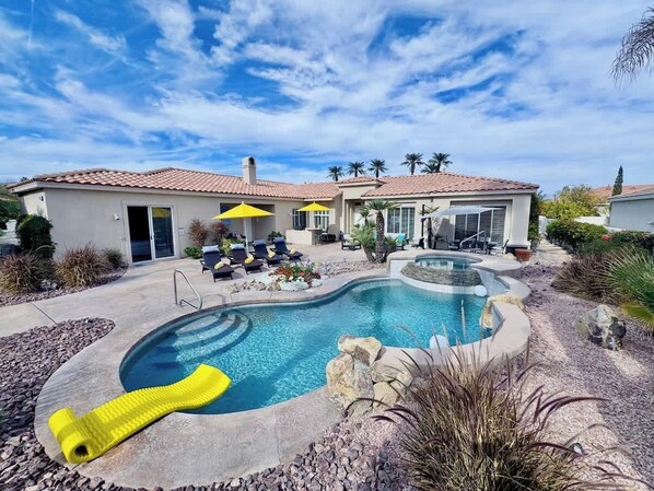 A heated pool