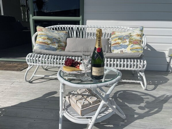 Terrace/patio - Make Memories at Cook Drive. Space to play and park the boat. Centrally located. (Whitianga)