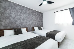 Biệt thự, không hút thuốc, hồ bơi riêng (Onna 8D,4LDK, 120sqm, BBQ, Parking) | 4 phòng ngủ, trang trí khác biệt