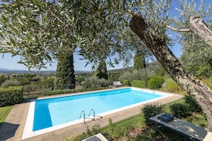 Pool - Wonderful private villa for 8 people with private pool, A/C, WIFI, TV and panoramic view (Cortona)