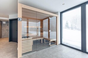 Sauna - Majestic apartment with infinity pool (St. Martin am Tennengebirge)
