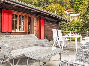 Outdoor dining - Vacation home Gemini by Interhome (Nendaz)