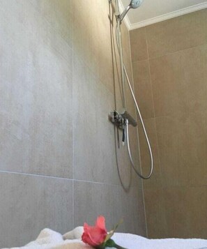 Shower, hair dryer