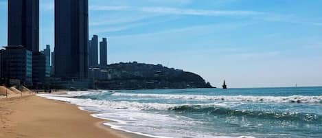 Beach nearby, white sand