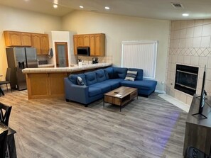 TV connectée, cheminée