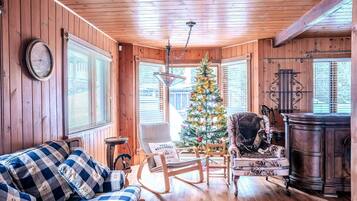 TV, fireplace, offices