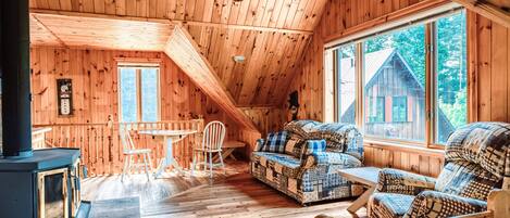 TV, fireplace, offices