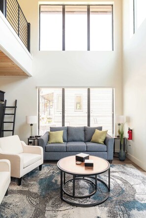 TV, fireplace, offices