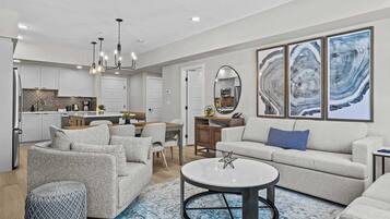 TV, fireplace, offices