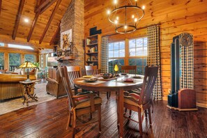 Dining - Hot Tub, Fireplace, Surrounded by Mountain & Downtown Views, Free Attractions (Gatlinburg)