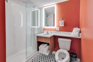 Shower, towels - Holiday Shores 2BR Suite 210 (Myrtle Beach)
