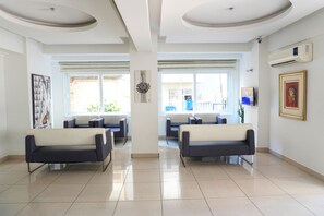 Siddeområde i lobbyen