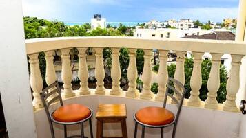 Blick vom Balkon