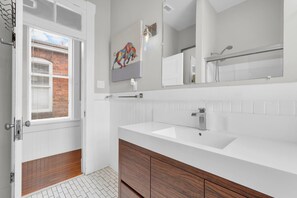 Hair dryer, towels - Charming Home w/ Cozy Porches, Courtyard, and Parking by Lucky Savannah (Savannah)