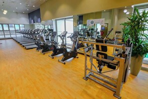 Fitness facility - StayShort - Luxurious 2-Bedroom Apartment perfect for families in Dubai Marina (Dubai)