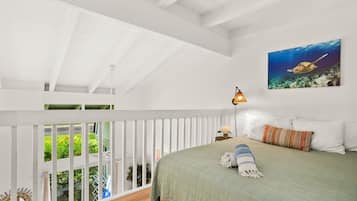 2 habitaciones, escritorio y espacio para trabajar con laptop