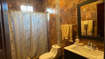 Towels, soap, toilet paper