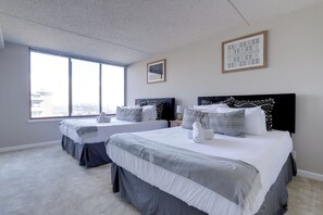 Appartement, balcon, vue ville