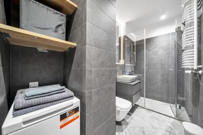 Hair dryer, towels