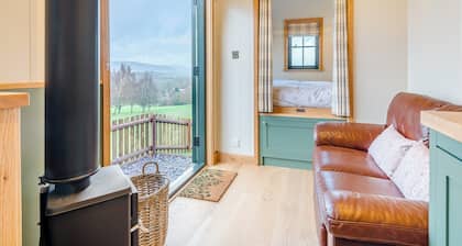 Enjoy a romantic retreat at this luxurious shepherd’s hut.