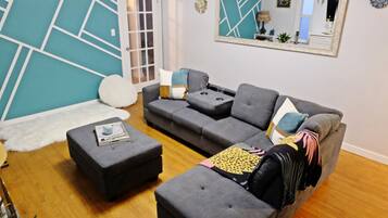 Smart-tv och eldstad