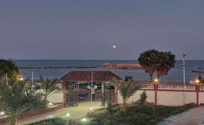 Na praia