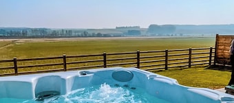 Experience a cozy escape in our yurt, perfect for up to six guests.