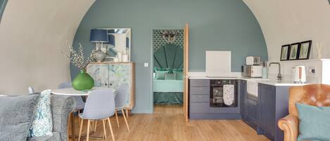 Open plan living space | The Nissen Hut, Laxfield