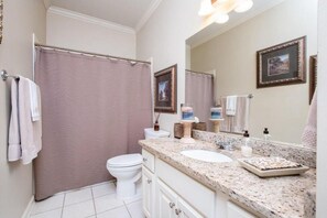 Towels, soap, shampoo, toilet paper