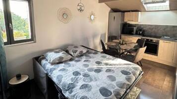 1 chambre, fer et planche Ă repasser, Wi-Fi gratuit, draps fournis