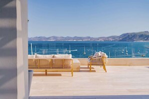 Terrace/patio - Vista Coral PH Sunset Rooftop Marina & Ocean Views (La Paz)