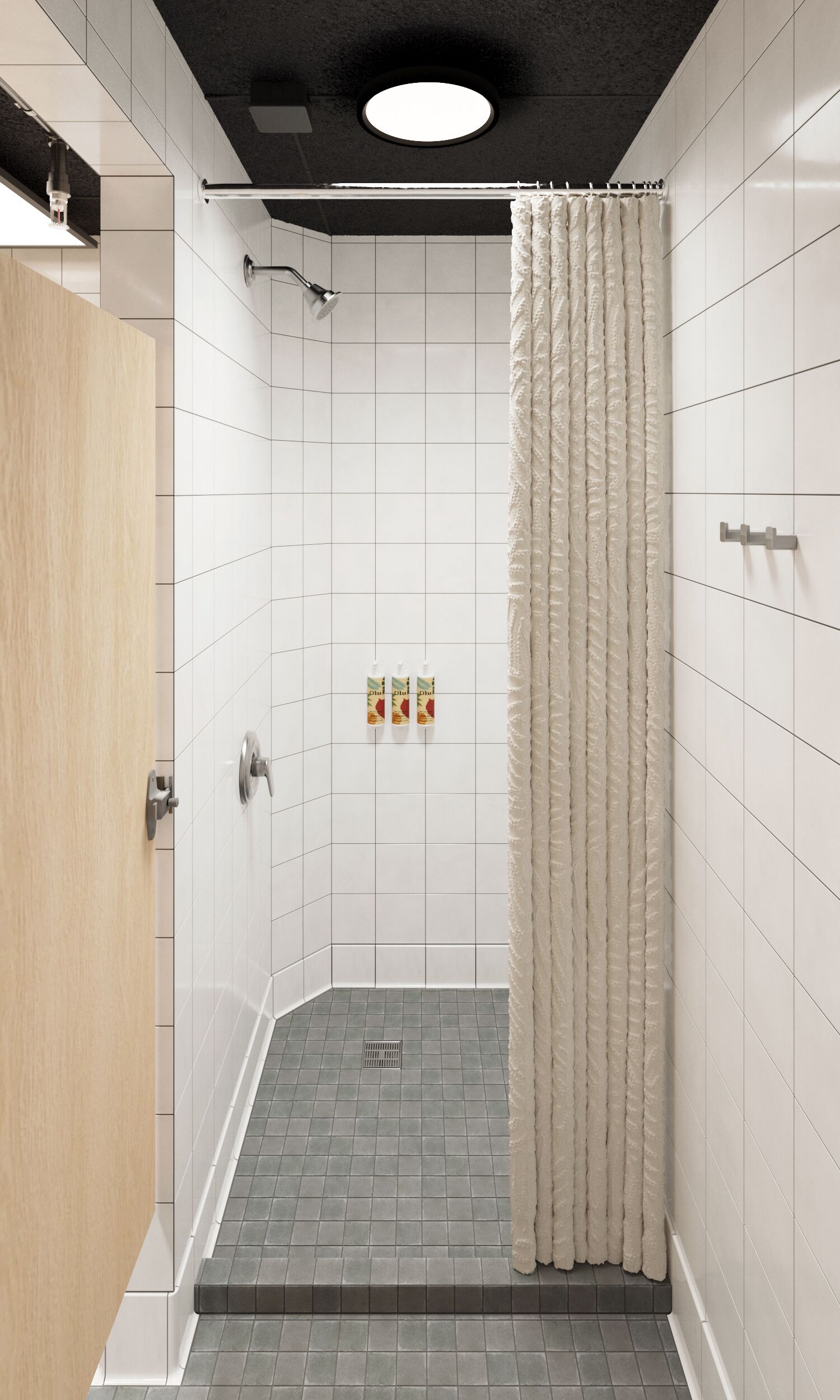 Articles de toilette écologiques, sèche-cheveux, serviettes fournies