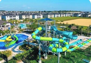 Outdoor pool, a heated pool - Spacious 5Bdr 5Bth ChampionsGate Villa Near Disney, Private Pool & Resort Access (Davenport)