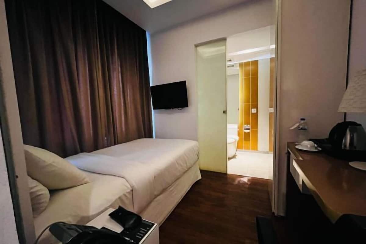 In-room safe, desk, laptop workspace, blackout curtains
