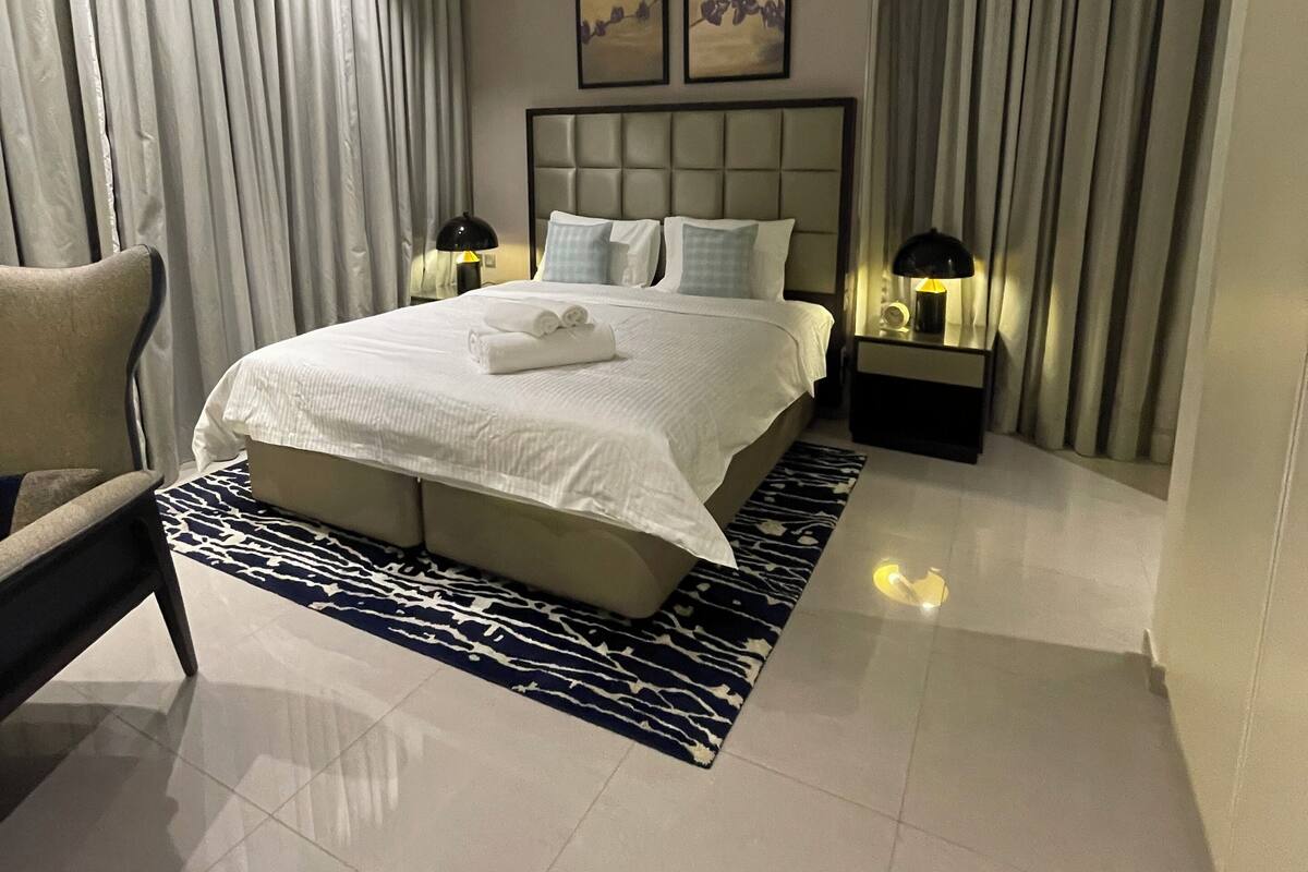 Memory foam beds, iron/ironing board, WiFi (free)