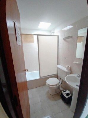 Towels, soap, toilet paper