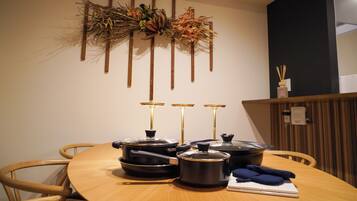 Comfort Room | Private kitchen | Full-sized fridge, microwave, stovetop, toaster