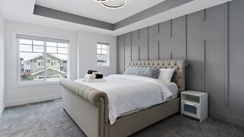 4 bedrooms, iron/ironing board, travel crib, WiFi (free)