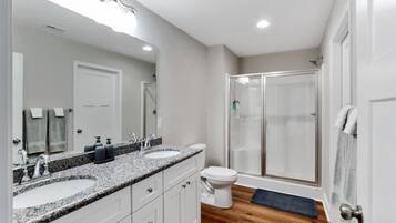 Hair dryer, towels