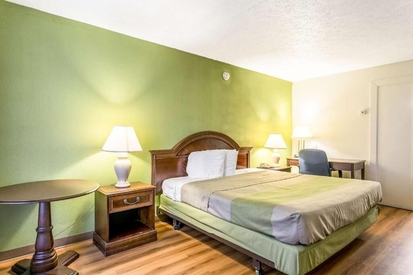 Unit with 1 King bed. Exact unit will be assigned upon arrival. Views, colors, and decor may vary.