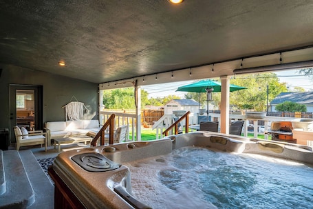 Terrace/patio. The Mile High Haven: An Entertainers Dream Home with Hot Tub + Perfect Location