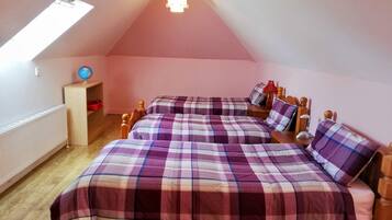 4 bedrooms, iron/ironing board, travel crib, WiFi