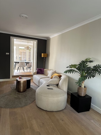 Living area. 3-bedroom building in tranquil Medemblik with WiFi