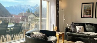 Sonnige & ruhige Ferienwohnung nahe Thun mit Alpenblick